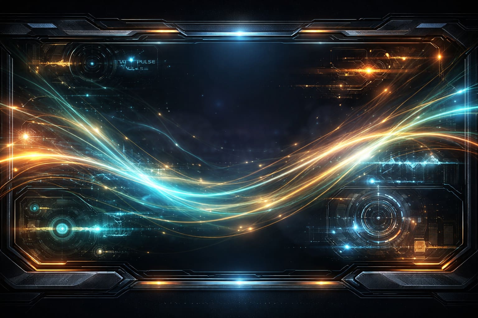 Stylized pulse interface illustration